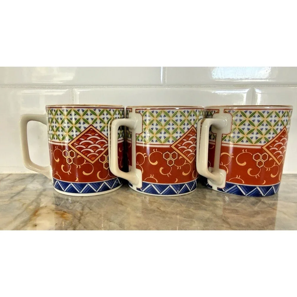 Williams Sonoma Espresso Demitasse Cups & Saucers Set of 3 Made in Japan New